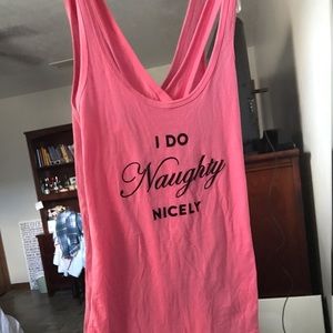 I DO NAUGHTY NICELY Tank top